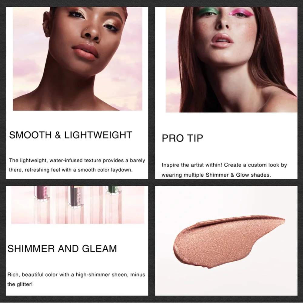 Stila Liquid Eyeshadow “Kitten” Rose Gold SHIMMER & GLOW LIQUID EYE SHADOW